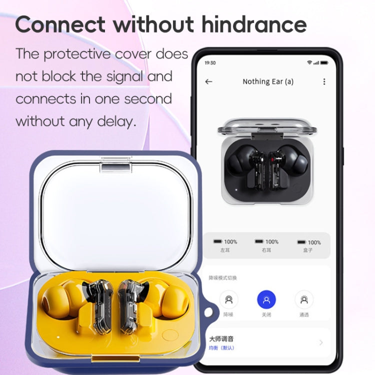 For Nothing Ear a Wireless Earphone Silicone Protective Case(Dark Blue) - Other Earphone Case by PMC Jewellery | Online Shopping South Africa | PMC Jewellery | Buy Now Pay Later Mobicred