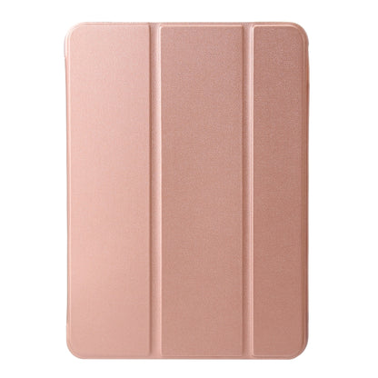 For iPad Pro 13 2024 Three-fold Holder Flip Tablet Leather Case(Rose Gold) - iPad Pro 13 2024 Cases by PMC Jewellery | Online Shopping South Africa | PMC Jewellery | Buy Now Pay Later Mobicred