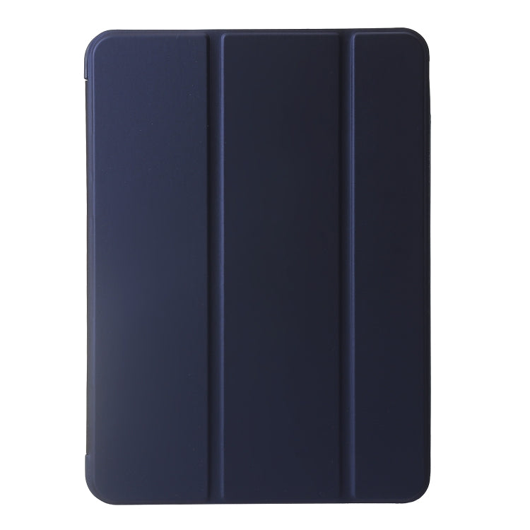 For iPad Air 11 2024 Three-fold Holder Flip Tablet Leather Case(Dark Blue) - iPad Air 11 2024 Cases by PMC TechLife | Online Shopping South Africa | PMC TechLife | Buy Now Pay Later Mobicred
