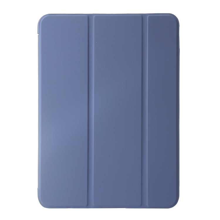 For iPad Air 11 2024 Three-fold Holder Flip Tablet Leather Case(Purple) - iPad Air 11 2024 Cases by PMC TechLife | Online Shopping South Africa | PMC TechLife | Buy Now Pay Later Mobicred