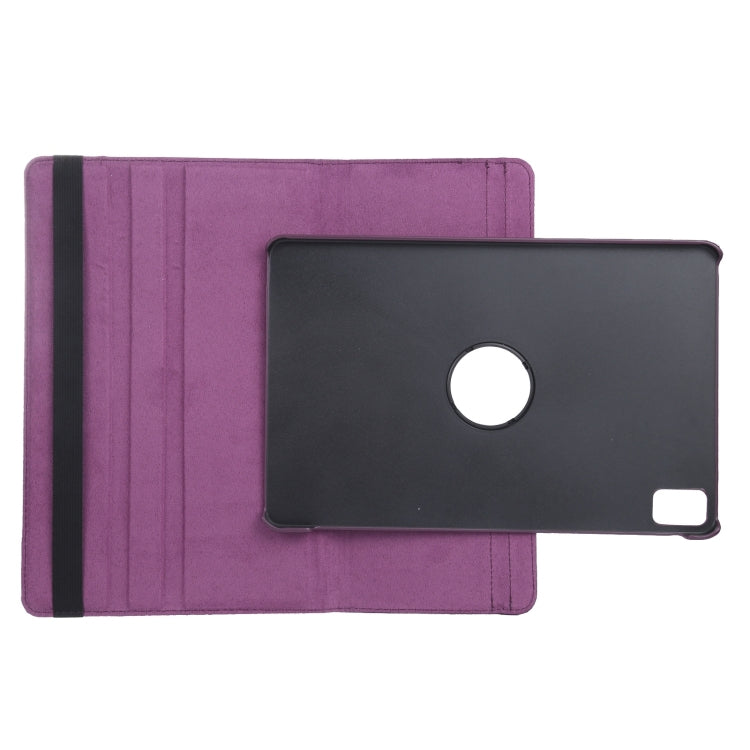 For iPad Air 13 2024 360 Degree Rotation Litchi Texture Leather Tablet Case with Holder(Purple) - iPad Air 13 2024 Cases by PMC TechLife | Online Shopping South Africa | PMC TechLife | Buy Now Pay Later Mobicred