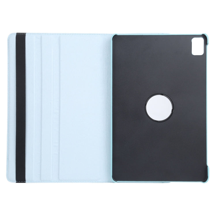 For iPad Air 13 2024 360 Degree Rotation Litchi Texture Leather Tablet Case with Holder(Sky Blue) - iPad Air 13 2024 Cases by PMC TechLife | Online Shopping South Africa | PMC TechLife | Buy Now Pay Later Mobicred
