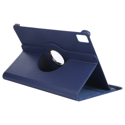 For iPad Air 13 2024 360 Degree Rotation Litchi Texture Leather Tablet Case with Holder(Dark Blue) - iPad Air 13 2024 Cases by PMC Jewellery | Online Shopping South Africa | PMC Jewellery | Buy Now Pay Later Mobicred