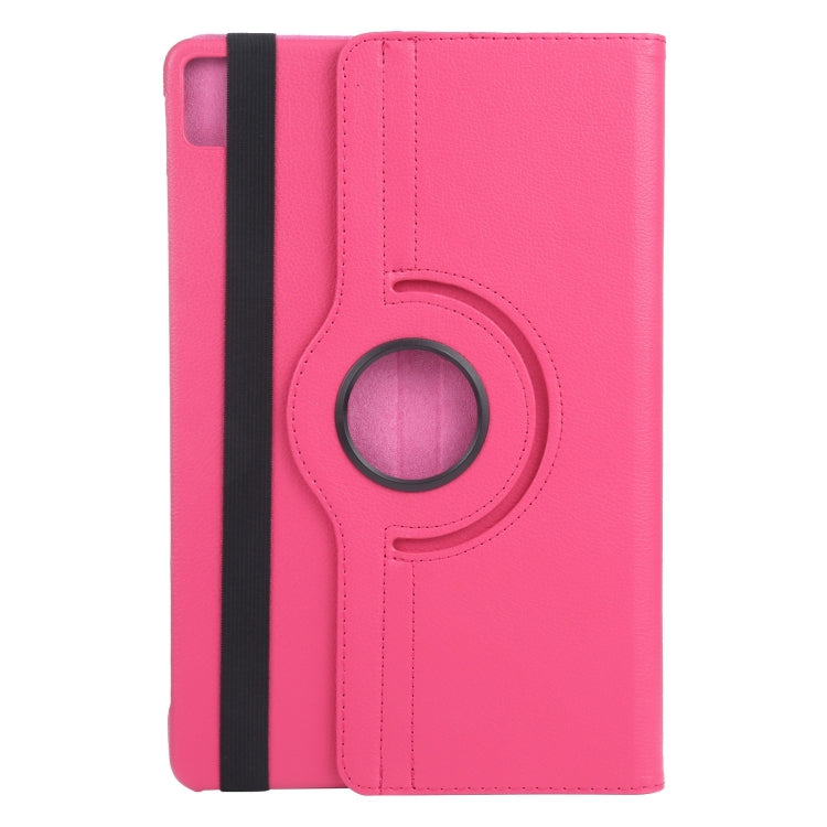 For iPad Air 13 2024 360 Degree Rotation Litchi Texture Leather Tablet Case with Holder(Rose Red) - iPad Air 13 2024 Cases by PMC Jewellery | Online Shopping South Africa | PMC Jewellery | Buy Now Pay Later Mobicred