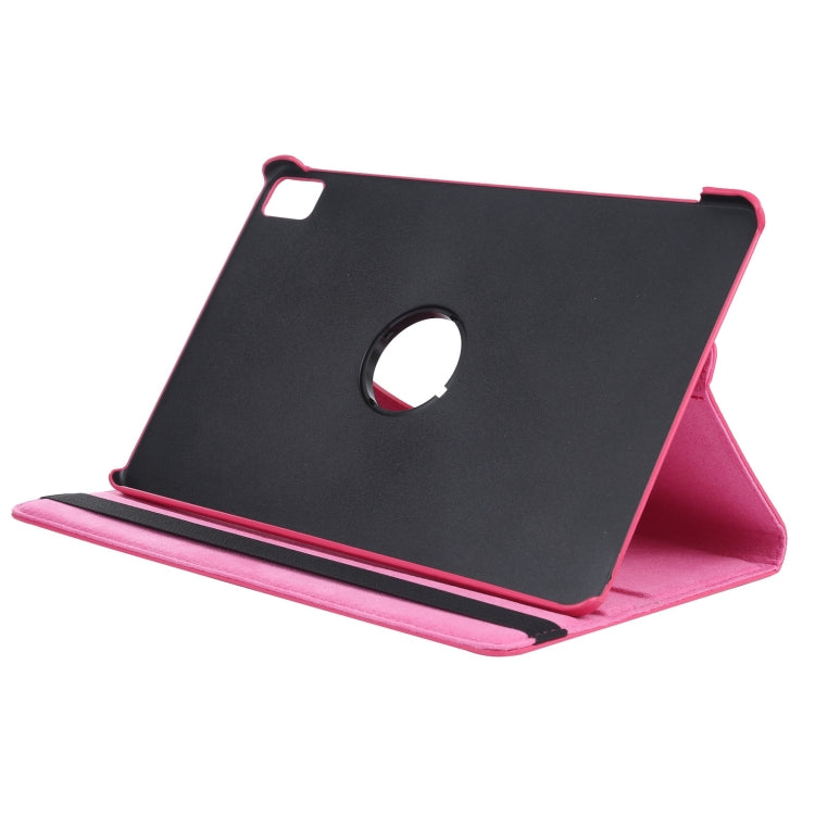 For iPad Air 13 2024 360 Degree Rotation Litchi Texture Leather Tablet Case with Holder(Rose Red) - iPad Air 13 2024 Cases by PMC Jewellery | Online Shopping South Africa | PMC Jewellery | Buy Now Pay Later Mobicred