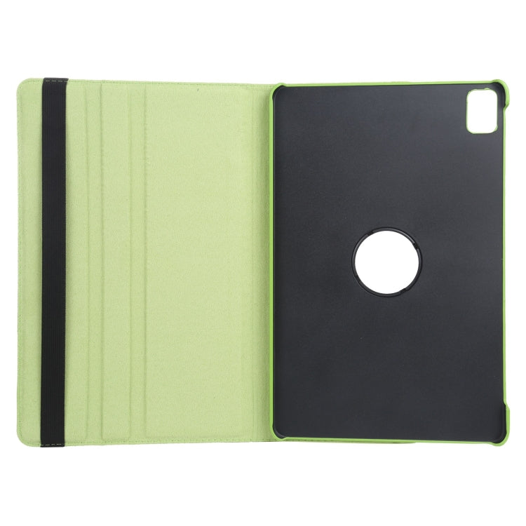 For iPad Air 13 2025 / 2024 360 Degree Rotation Litchi Texture Leather Tablet Case with Holder(Green) - More iPad Cases by PMC TechLife | Online Shopping South Africa | PMC TechLife | Buy Now Pay Later Mobicred