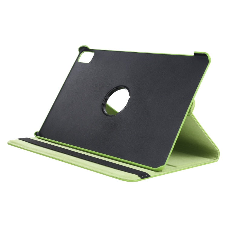 For iPad Air 13 2025 / 2024 360 Degree Rotation Litchi Texture Leather Tablet Case with Holder(Green) - More iPad Cases by PMC TechLife | Online Shopping South Africa | PMC TechLife | Buy Now Pay Later Mobicred