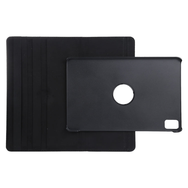 For iPad Air 13 2025 / 2024 360 Degree Rotation Litchi Texture Leather Tablet Case with Holder(Black) - free shipping - PMC TechLife - Order now!