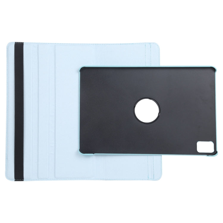 For iPad Air 11 2024 360 Degree Rotation Litchi Texture Leather Tablet Case with Holder(Sky Blue) - iPad Air 11 2024 Cases by PMC TechLife | Online Shopping South Africa | PMC TechLife | Buy Now Pay Later Mobicred
