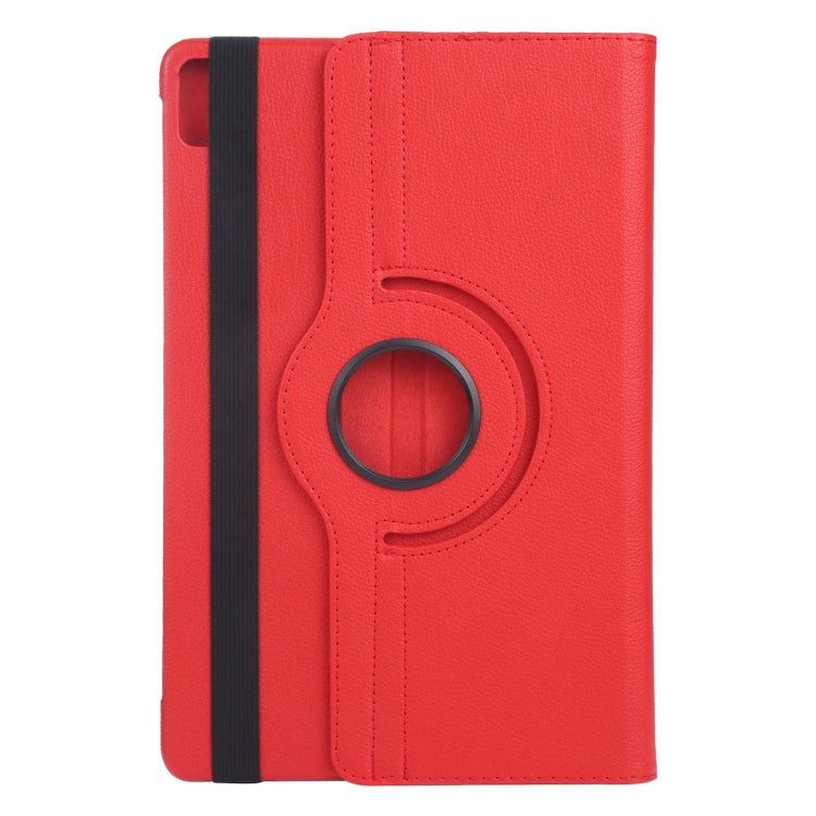 For iPad Air 11 2024 360 Degree Rotation Litchi Texture Leather Tablet Case with Holder(Red) - iPad Air 11 2024 Cases by PMC Jewellery | Online Shopping South Africa | PMC Jewellery | Buy Now Pay Later Mobicred