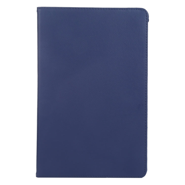 For iPad Air 11 2024 360 Degree Rotation Litchi Texture Leather Tablet Case with Holder(Dark Blue) - iPad Air 11 2024 Cases by PMC TechLife | Online Shopping South Africa | PMC TechLife | Buy Now Pay Later Mobicred