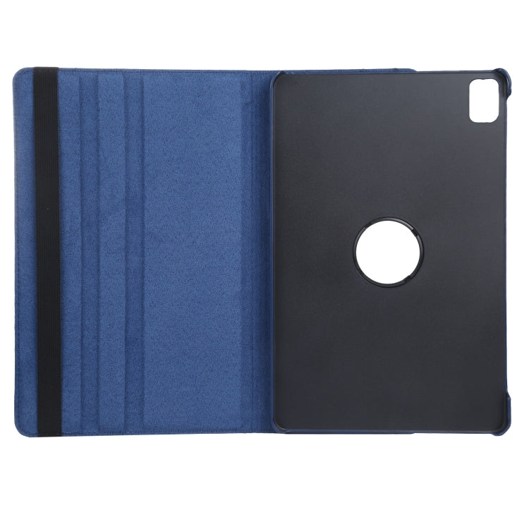 For iPad Air 11 2024 360 Degree Rotation Litchi Texture Leather Tablet Case with Holder(Dark Blue) - iPad Air 11 2024 Cases by PMC TechLife | Online Shopping South Africa | PMC TechLife | Buy Now Pay Later Mobicred