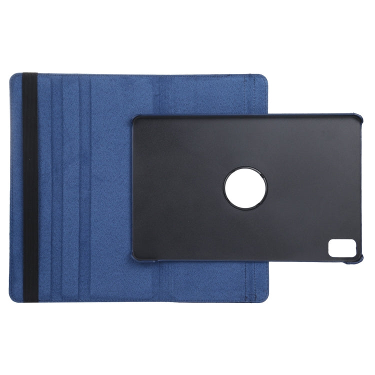 For iPad Air 11 2024 360 Degree Rotation Litchi Texture Leather Tablet Case with Holder(Dark Blue) - iPad Air 11 2024 Cases by PMC TechLife | Online Shopping South Africa | PMC TechLife | Buy Now Pay Later Mobicred