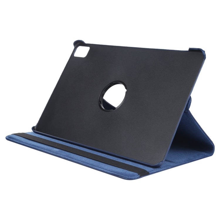 For iPad Air 11 2024 360 Degree Rotation Litchi Texture Leather Tablet Case with Holder(Dark Blue) - iPad Air 11 2024 Cases by PMC TechLife | Online Shopping South Africa | PMC TechLife | Buy Now Pay Later Mobicred