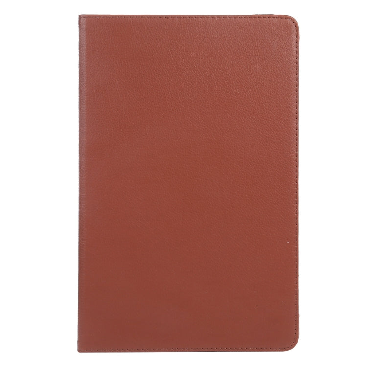 For iPad Air 11 2025 / 2024 360 Degree Rotation Litchi Texture Leather Tablet Case with Holder(Brown) - free shipping - PMC TechLife - Order now!