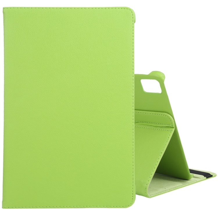 For iPad Air 11 2024 360 Degree Rotation Litchi Texture Leather Tablet Case with Holder(Green) - iPad Air 11 2024 Cases by PMC TechLife | Online Shopping South Africa | PMC TechLife | Buy Now Pay Later Mobicred