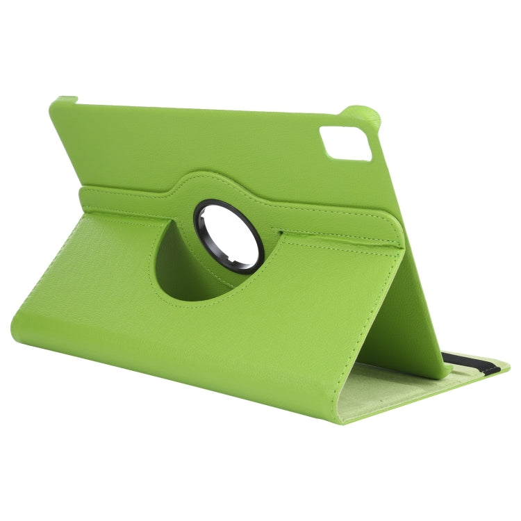For iPad Air 11 2024 360 Degree Rotation Litchi Texture Leather Tablet Case with Holder(Green) - iPad Air 11 2024 Cases by PMC TechLife | Online Shopping South Africa | PMC TechLife | Buy Now Pay Later Mobicred