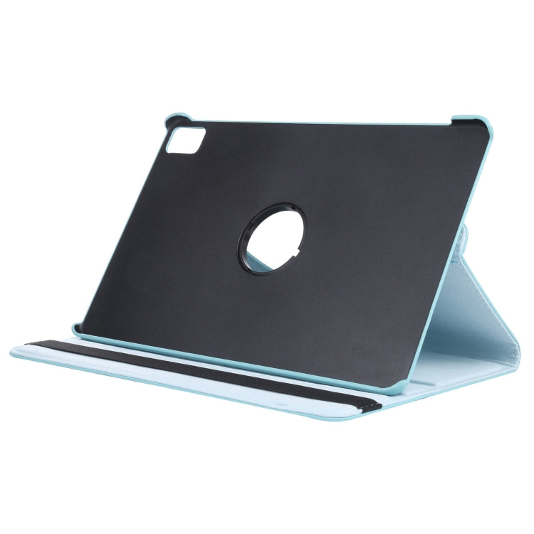 For iPad Pro 11 2024 360 Degree Rotation Litchi Texture Leather Tablet Case with Holder(Sky Blue) - iPad Pro 11 2024 Cases by PMC TechLife | Online Shopping South Africa | PMC TechLife | Buy Now Pay Later Mobicred
