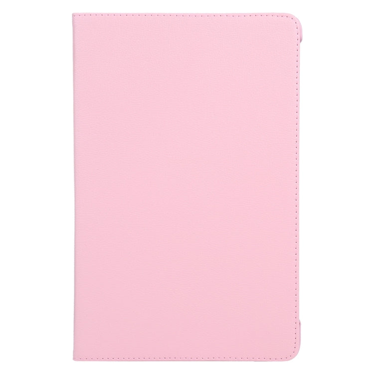 For iPad Pro 11 2024 360 Degree Rotation Litchi Texture Leather Tablet Case with Holder(Pink) - iPad Pro 11 2024 Cases by PMC TechLife | Online Shopping South Africa | PMC TechLife | Buy Now Pay Later Mobicred