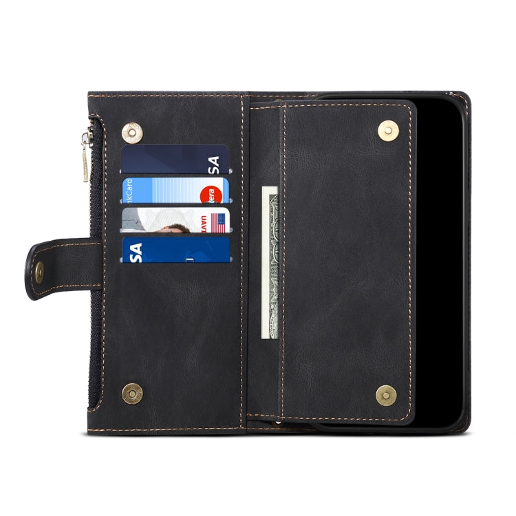 For Motorola Moto E14 ESEBLE Retro Frosted RFID Leather Phone Case(Black) - Motorola Cases by ESEBLE | Online Shopping South Africa | PMC TechLife | Buy Now Pay Later Mobicred