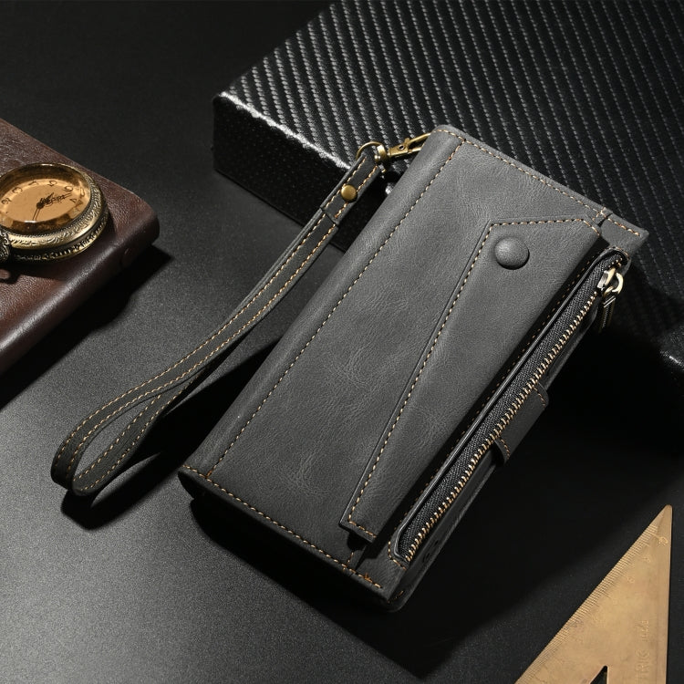 For Motorola Edge 50 Ultra ESEBLE Retro Frosted RFID Leather Phone Case(Black) - Motorola Cases by ESEBLE | Online Shopping South Africa | PMC TechLife | Buy Now Pay Later Mobicred