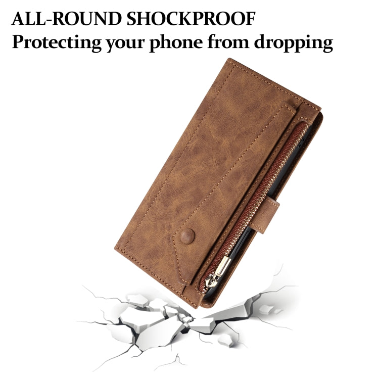 For Motorola Edge 50 Ultra ESEBLE Retro Frosted RFID Leather Phone Case(Brown) - free shipping - PMC TechLife - Order now!