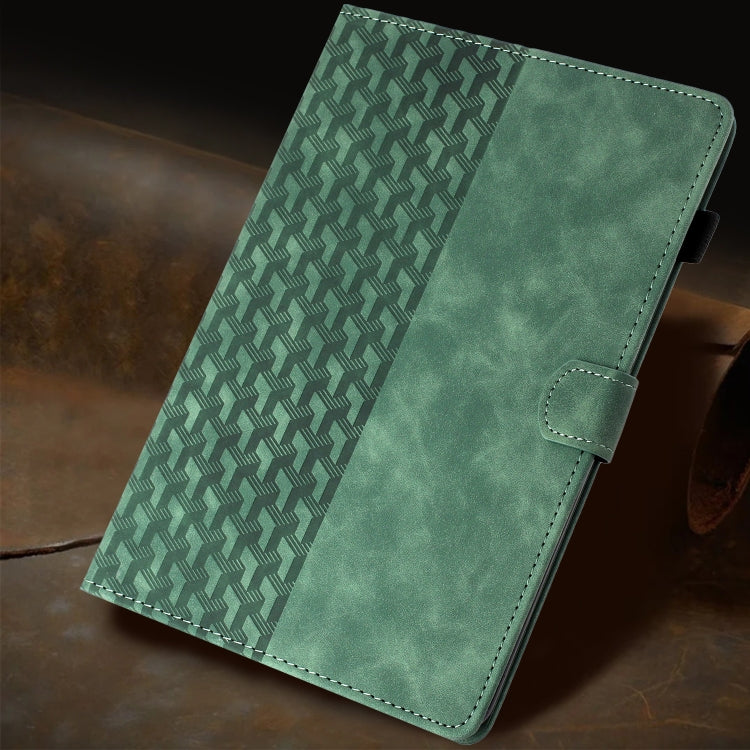 For Lenovo Tab M11/Xiaoxin Pad 11 2024 Building Blocks Embossed Leather Smart Tablet Case(Green) - Lenovo by PMC Jewellery | Online Shopping South Africa | PMC Jewellery | Buy Now Pay Later Mobicred