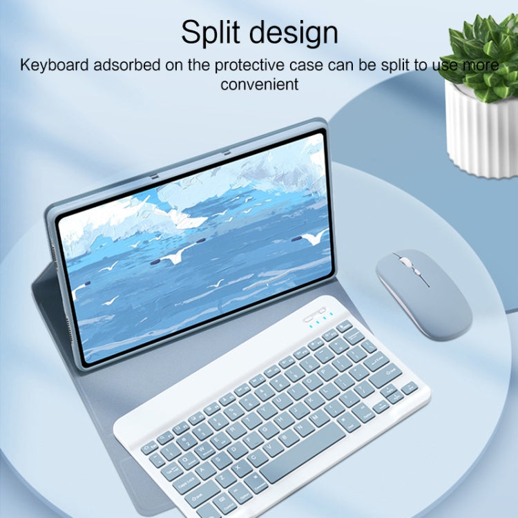 For Xiaomi Pad 5 / Pad 5 Pro 11 inch Detachable Keyboard Smart Tablet Leather Case(Blue) - Others Keyboard by PMC TechLife | Online Shopping South Africa | PMC TechLife | Buy Now Pay Later Mobicred