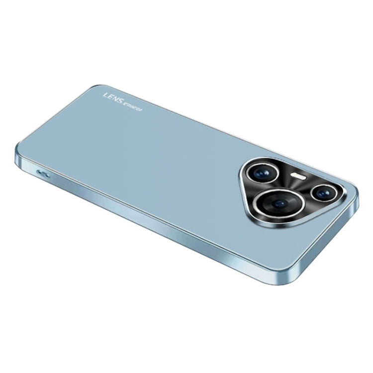 For Huawei Pura 70 AG Frosted Electroplating Acrylic Phone Case(Sierra Blue) - Huawei Cases by PMC Jewellery | Online Shopping South Africa | PMC Jewellery | Buy Now Pay Later Mobicred