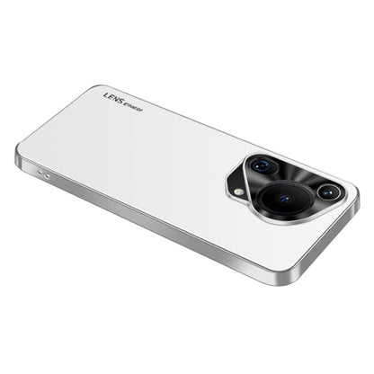 For Huawei Pura 70 Ultra AG Frosted Electroplating Acrylic Phone Case(Silver White) - Huawei Cases by PMC Jewellery | Online Shopping South Africa | PMC Jewellery | Buy Now Pay Later Mobicred