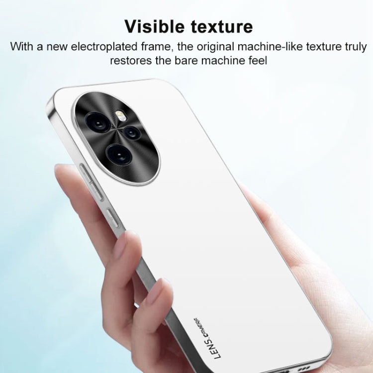 For Honor Magic6 Pro AG Frosted Electroplating Acrylic Phone Case(Silver White) - free shipping - PMC Jewellery - Order now!