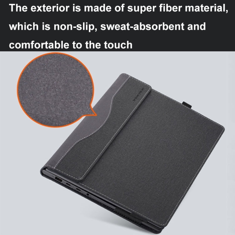 For HP Pavilion Plus Laptop 14-eh / 14t-eh Leather Laptop Shockproof Protective Case(Dark Blue) - free shipping - PMC Jewellery - Order now!