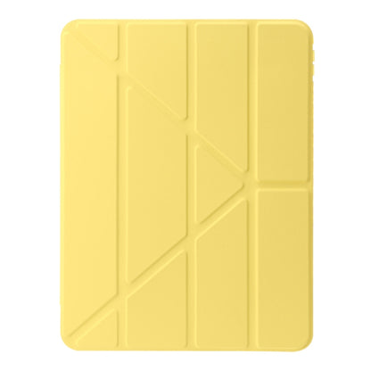 For iPad Pro 11 2024 Clear Acrylic Deformation Leather Tablet Case(Yellow) - iPad Pro 11 2024 Cases by PMC Jewellery | Online Shopping South Africa | PMC Jewellery | Buy Now Pay Later Mobicred