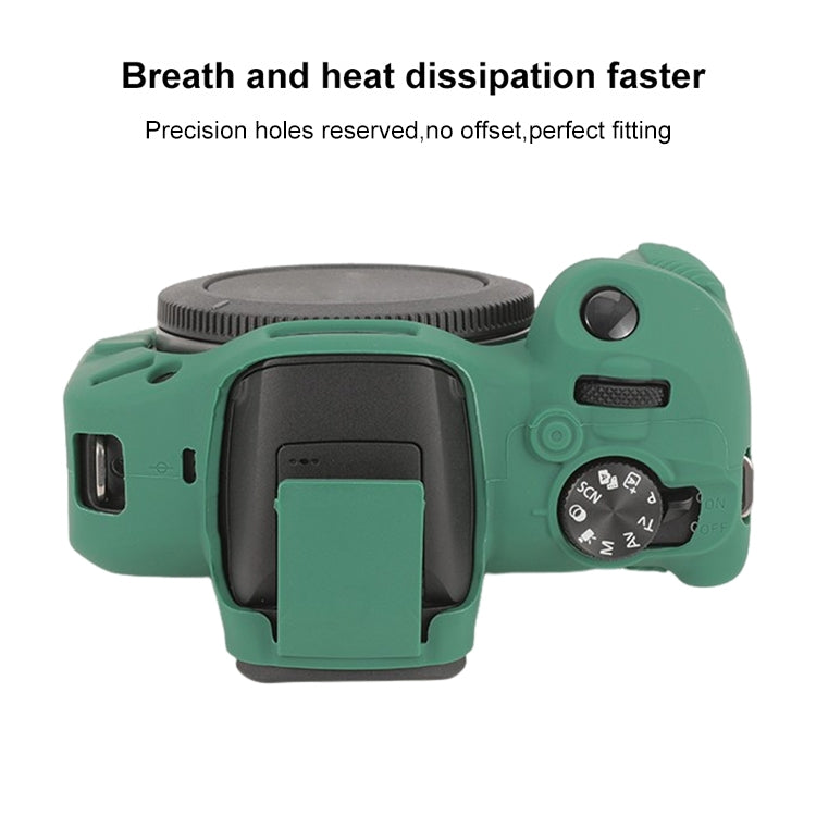For Canon EOS R100 Glossy Soft Silicone Protective Case(Green) - Protective Case by PMC TechLife | Online Shopping South Africa | PMC TechLife | Buy Now Pay Later Mobicred