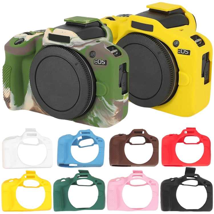 For Canon EOS R100 Glossy Soft Silicone Protective Case(Coffee) - Protective Case by PMC TechLife | Online Shopping South Africa | PMC TechLife | Buy Now Pay Later Mobicred