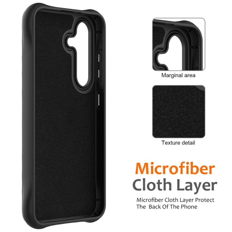 For Samsung Galaxy S25 5G Wave Texture MagSafe Magnetic Liquid Silicone Phone Case(Black) - Galaxy S25 5G Cases by PMC Jewellery | Online Shopping South Africa | PMC Jewellery | Buy Now Pay Later Mobicred