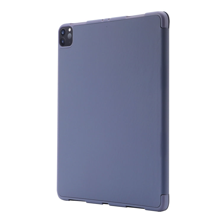 For iPad Pro 11 2024 Skin Feel Tri-fold Leather Tablet Case with Pen Slot(Lavender) - iPad Pro 11 2024 Cases by PMC Jewellery | Online Shopping South Africa | PMC Jewellery | Buy Now Pay Later Mobicred