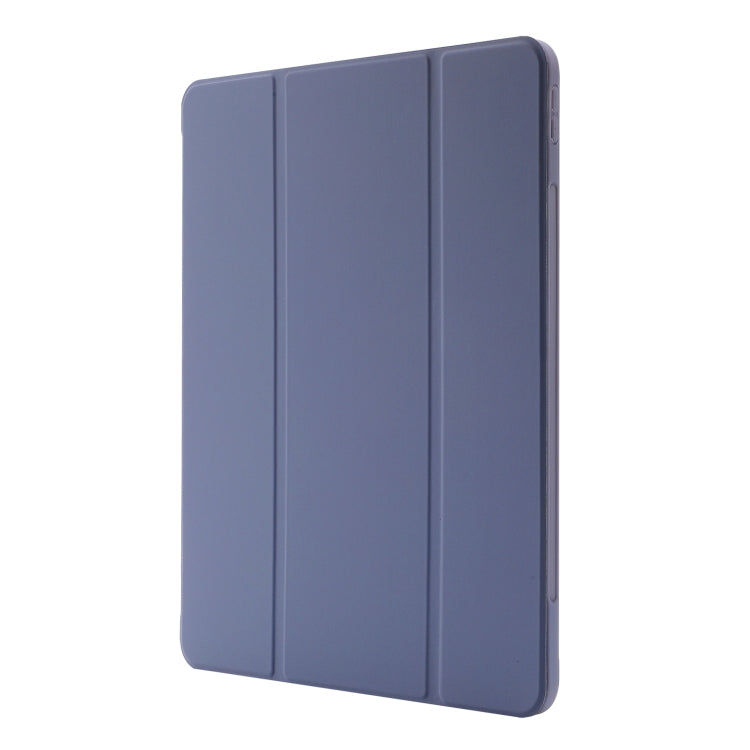 For iPad Pro 13 2024 Skin Feel Tri-fold Leather Tablet Case with Pen Slot(Lavender) - iPad Pro 13 2024 Cases by PMC TechLife | Online Shopping South Africa | PMC TechLife | Buy Now Pay Later Mobicred