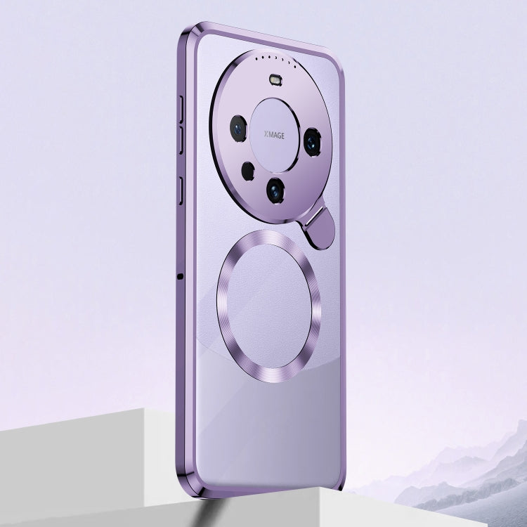 For Huawei Mate 60 Aromatherapy Holder Single-sided MagSafe Magnetic Phone Case(Purple) - Huawei Cases by PMC TechLife | Online Shopping South Africa | PMC TechLife | Buy Now Pay Later Mobicred
