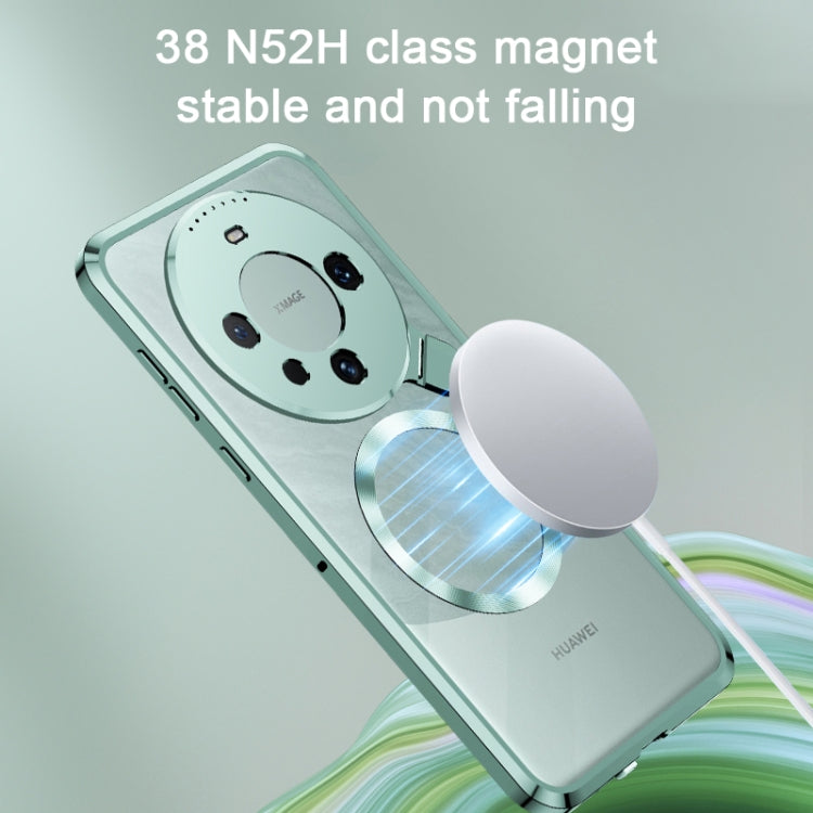 For Huawei Mate 60 Pro Aromatherapy Holder Single-sided MagSafe Magnetic Phone Case(Purple) - Huawei Cases by PMC TechLife | Online Shopping South Africa | PMC TechLife | Buy Now Pay Later Mobicred
