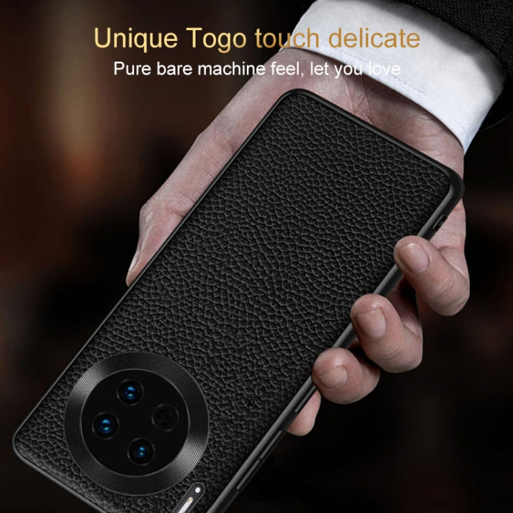 For Huawei Pura 70 Pro / 70 Pro+ Genuine Leather Litchi Texture Phone Case(Coffee) - free shipping - PMC Jewellery - Order now!