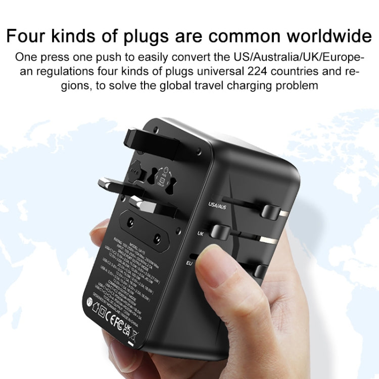 MOMAX UA15 1-World+ 120W Gallium Nitride Global Conversion Socket Power Adapter - free shipping - PMC TechLife - Order now!