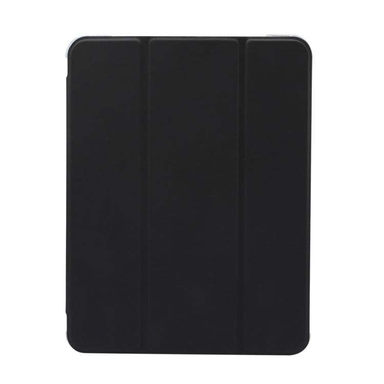 For iPad Air 11 2025 / 2024 3-folding Electric Pressed Skin Texture Leather Tablet Case(Black) - More iPad Cases by PMC TechLife | Online Shopping South Africa | PMC TechLife | Buy Now Pay Later Mobicred