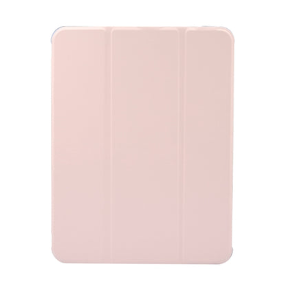 For iPad Air 11 2024 3-folding Electric Pressed Skin Texture Leather Tablet Case(Light Pink) - iPad Air 11 2024 Cases by PMC Jewellery | Online Shopping South Africa | PMC Jewellery | Buy Now Pay Later Mobicred