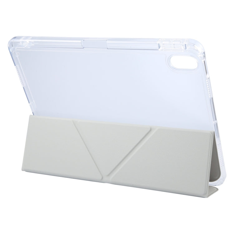 For iPad Air 13 2025 / 2024 / Pro 12.9 GEBEI Deformation Leather Tablet Case(Grey) - iPad Air 13 2025 / 2024 Cases by GEBEI | Online Shopping South Africa | PMC TechLife | Buy Now Pay Later Mobicred