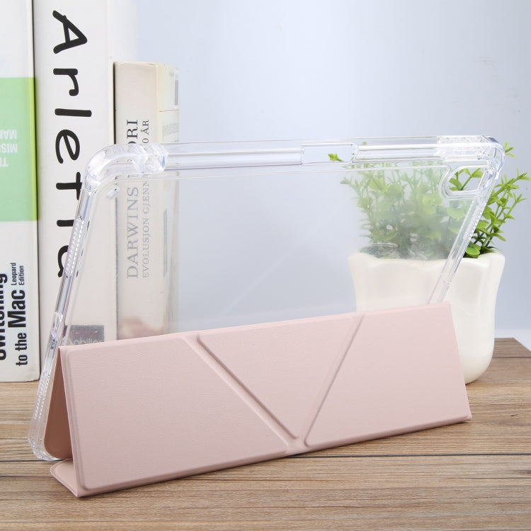 For iPad Air 11 2025 / 2024 / Air 5 / 4 GEBEI Deformation Leather Tablet Case(Pink) - iPad Air 11 2025 / 2024 Cases by GEBEI | Online Shopping South Africa | PMC TechLife | Buy Now Pay Later Mobicred