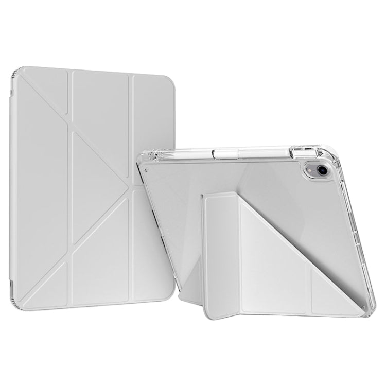 For iPad mini 2024 / mini 6 GEBEI Deformation Leather Tablet Case(Grey) - free shipping - PMc TechLife - Order now!