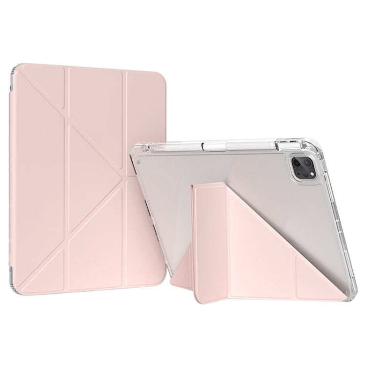 For iPad Pro 11 2022 GEBEI Deformation Leather Tablet Case(Pink) - free shipping - PMc TechLife - Order now!