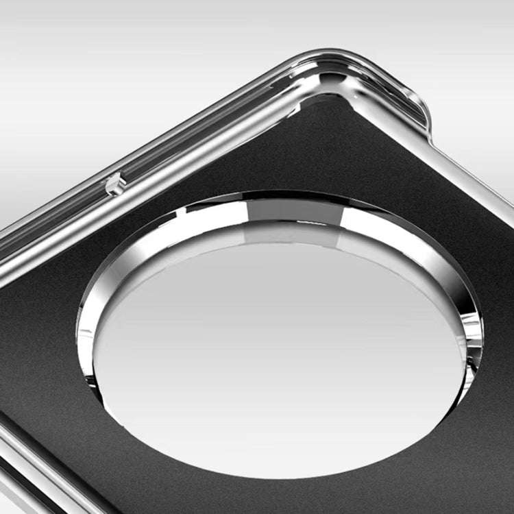 For Huawei Mate X3 Integrated Plating PC Leather Texture Full Coverage Fold Shockproof Phone Case(White) - Huawei Cases by PMC TechLife | Online Shopping South Africa | PMC TechLife | Buy Now Pay Later Mobicred