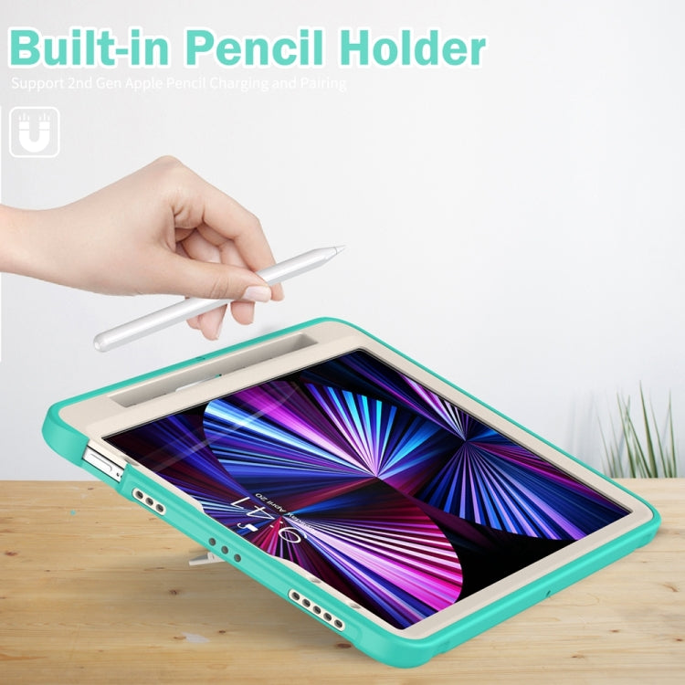For iPad Pro 11 2024 Spider Wheel Silicone Hybrid PC Tablet Case(Mint Green) - iPad Pro 11 2024 Cases by PMC TechLife | Online Shopping South Africa | PMC TechLife | Buy Now Pay Later Mobicred